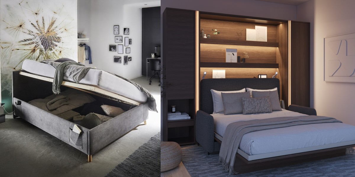 Wat is het verschil tussen een opklapbed en een opbergbed?