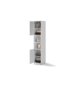 Bed Concept aanbouwkast 2 deurs - 2 open vakken Wit