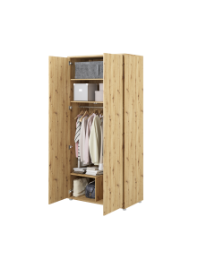 Bed Concept 2-deurs kledingkast D55 Ambachtelijk eik