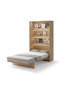 Bed Concept opklapbed verticaal 120 Ambachtelijk eiken