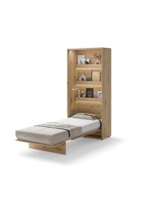Opklapbed verticaal 90 x 200 Ambachtelijke eik Bed Concept 
