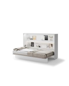 Bed Concept opklapbed horizontaal 120 Hoogglans wit