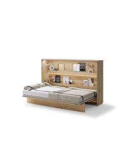 Bed Concept opklapbed horizontaal 120 Ambachtelijke eik