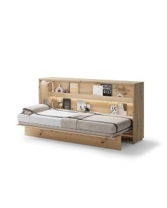 Opklapbed horizontaal 90 x 200 Ambachtelijke eik Bed Concept 