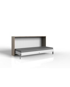 Juist opklapbed horizontaal 90 Wit - San Remo eik