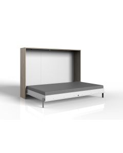 Juist opklapbed horizontaal 140 Wit - San Remo eik