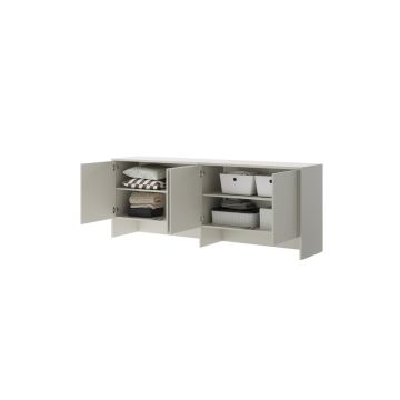 Bed Concept opzetkast 4-deurs 80H Cashmere