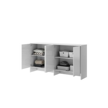 Bed Concept opzetkast 4-deurs 110H Hoogglans wit
