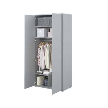 Bed Concept 2-deurs kledingkast D55 Grijs