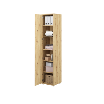 Bed Concept 1-deurs aanbouwkast  D46 Ambachtelijk eik