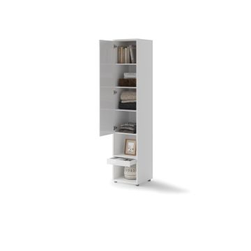 Bed Concept aanbouwkast 1 deur - 1 lade Hoogglans wit