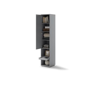 Bed Concept aanbouwkast 1 deur - 1 lade Grijs