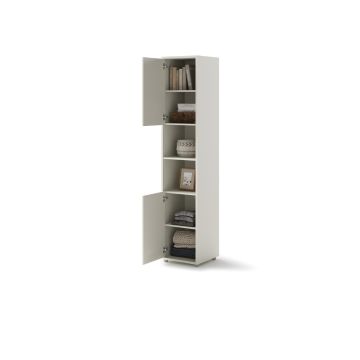 Bed Concept aanbouwkast 2 deurs - 2 open vakken Cashmere