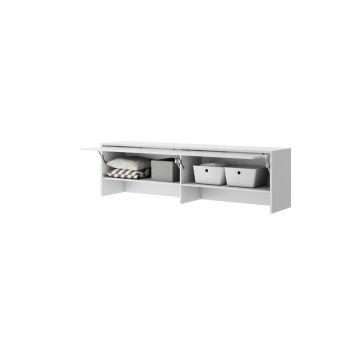 Bed Concept opzetkast 2-klepdeur 60H Hoogglans wit