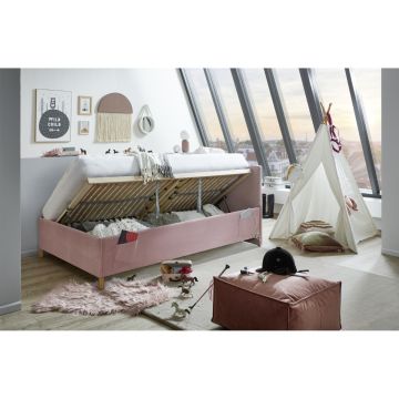 Gestoffeerd Opbergbed Cool 140 x 200 Roze