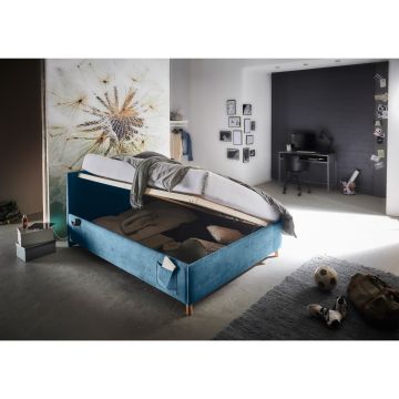 Gestoffeerd Opbergbed Cool 120 x 200 Blauw