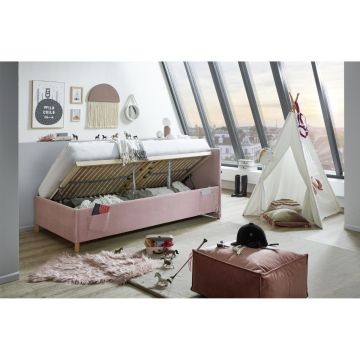 Gestoffeerd Opbergbed Cool 90 x 200 Roze