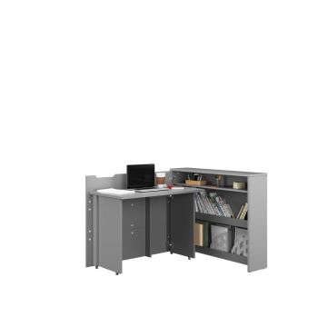 Work Concept bureaukast – 115 cm – links – grijs