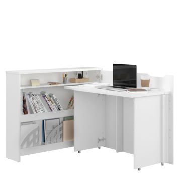 Work Concept bureaukast – 115 cm – rechts – hoogglans wit