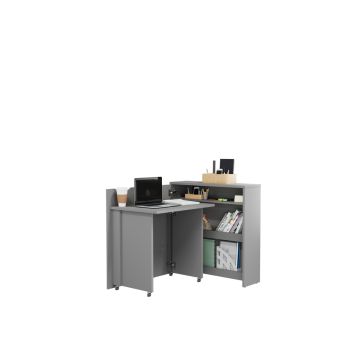 Work Concept Slim bureaukast – 90 cm – links – grijs