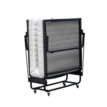 Vouwbed GB120 90 x 200 zwart incl. hoes