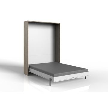 Juist opklapbed verticaal 140 Wit - San Remo eik