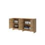 Bed Concept opzetkast 4-deurs 110H Ambachtelijk eik