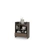 Bed Concept boekenkast breed H108 Bruin / Donker walnoot