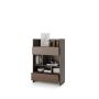 Bed Concept boekenkast breed H138 Bruin / Donker walnoot