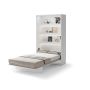 Opklapbed verticaal 120 x 200 Hoogglans Wit Bed Concept 