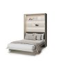 Elektrisch opklapbed 140 x 200 verticaal cashmere met antraciet hoofdbord