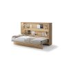 Opklapbed horizontaal 120 x 200 Ambachtelijke eik Bed Concept 