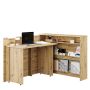 Work Concept bureaukast – 115 cm – links – ambachtelijk eiken