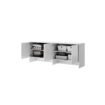 Bed Concept opzetkast 4-deurs 80H Hoogglans wit