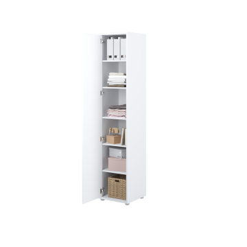 Bed Concept 1-deurs aanbouwkast  D46 Hoogglans wit
