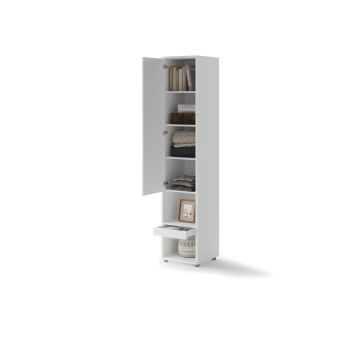 Bed Concept aanbouwkast 1 deur - 1 lade Wit