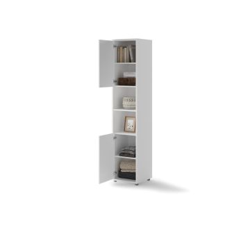 Bed Concept aanbouwkast 2 deurs - 2 open vakken Wit