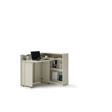 Work Concept Slim bureaukast – 90 cm – links – cashmere