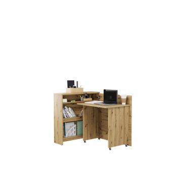 Work Concept Slim bureaukast – 90 cm – rechts – ambachtelijk eiken