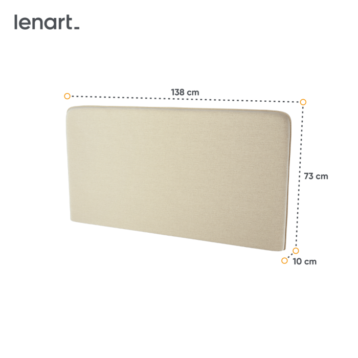 Bed Concept hoofdbord 140 Beige 