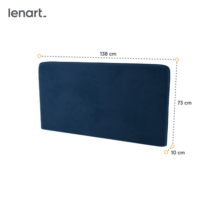Bed Concept hoofdbord 140 Blauw