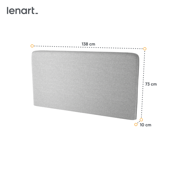 Bed Concept hoofdbord 140 Grijs