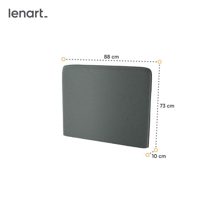 Bed Concept hoofdbord 90 Antraciet
