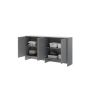 Bed Concept opzetkast 4-deurs 110H Grijs