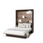 Opklapbed verticaal 160 x 200 Bruin / Donker walnoot Bed Concept 