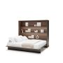 Opklapbed horizontaal 160 x 200 Bruin / Donker walnoot Bed Concept 