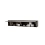 Bed Concept opzetkast 2-klepdeur 40H Bruin / Donker walnoot