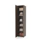 Bed Concept 1-deurs aanbouwkast D46 Bruin / Donker walnoot