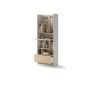 Bed Concept boekenkast breed H218 Cashmere - licht eik