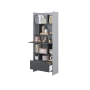 Bed Concept boekenkast breed H218 Grijs - Antraciet